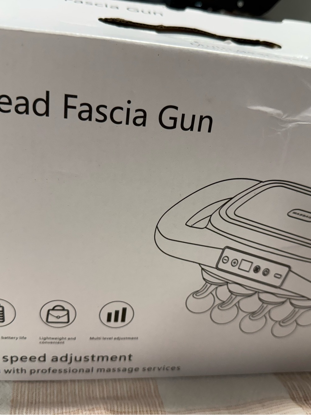 White Head Fascia Gun – Portable Percussion Massage Device